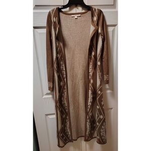 Boston Proper Brown and Cream Sweater